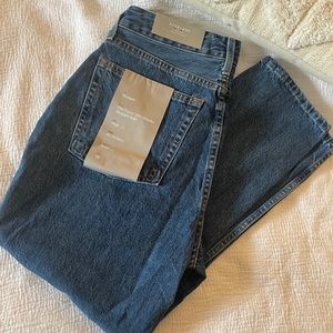 NBW Everlane, straight leg, curvy, cheeky jeans, size 28